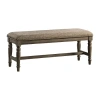Asstd National Brand Balboa Upholstered Dining Bench In Brown