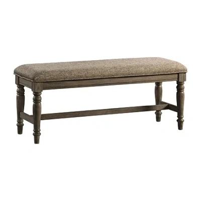 Asstd National Brand Balboa Upholstered Dining Bench In Brown