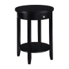 Asstd National Brand Baldwin 1-drawer End Table In Black