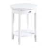 Asstd National Brand Baldwin 1-drawer End Table In White