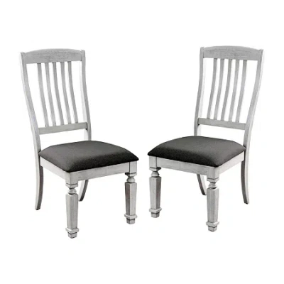 Asstd National Brand Bancrofte Dining And Kitchen Collection 2-pc. Upholstered Dining Chair In White