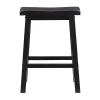 Asstd National Brand Barberry Counter Height Stool In Antique Black In Black