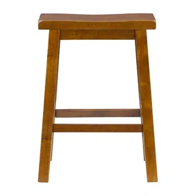 Asstd National Brand Barberry Counter Height Stool In Honey Brown