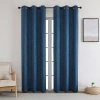 Asstd National Brand Bard Grommet Top Blackout Set Of 2 Curtain Panel In Blue