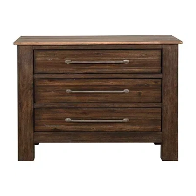 Asstd National Brand Barrington 3-drawer Nightstand In Brown