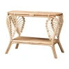 Asstd National Brand Bastet 2-drawer Rattan Console Table In White