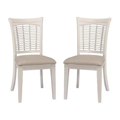 Asstd National Brand Bayberry 2-pc. Upholstered Dining Chair In White