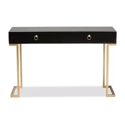 Asstd National Brand Beagan 2-drawer Console Table In Black