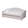 Asstd National Brand Becker Upholstered Daybed With Trundle In Sand
