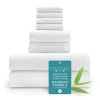 Asstd National Brand Bedvoyage Resort 8-pc. Rayon From Bamboo Bath Towel Set In White