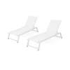 Asstd National Brand Belle Adjustable 2-pc. Lounge Chair In White