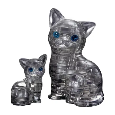 Asstd National Brand Bepuzzled 3d Crystal Puzzle - Cat & Kitten (black): 49 Pcs In Multi