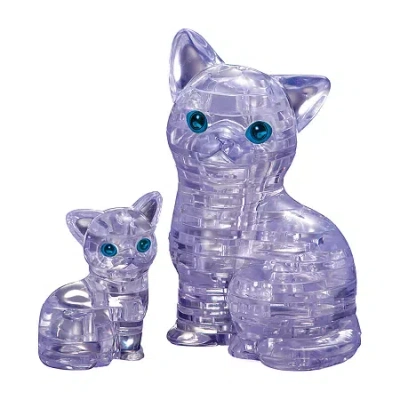 Asstd National Brand Bepuzzled 3d Crystal Puzzle - Cat With Kitten: 49pcs In Multi