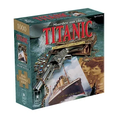 Asstd National Brand Bepuzzled Murder On The Titanic Murder Mystery Jigsaw Puzzle: 1000 Pcs In Multi