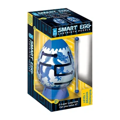 Asstd National Brand Bepuzzled Smart Egg 2-layer Labyrinth Puzzle - Blue Dragon: Challenging In Multi