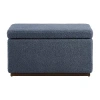 Asstd National Brand Berlinda Sherpa Rectangular Storage Ottoman In Blue