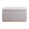 Asstd National Brand Berlinda Sherpa Rectangular Storage Ottoman In Gray
