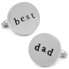 Asstd National Brand Best Dad Cufflinks In Silver