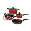 Asstd National Brand Better Chef 7-pc. Non-stick Cookware Set In Red