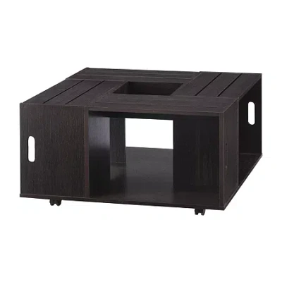 Asstd National Brand Beville Storage Coffee Table In Brown