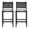 Asstd National Brand Beymer 1 Pair Bar Stool In Black