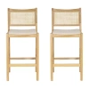 Asstd National Brand Beymer 1 Pair Bar Stool In White
