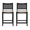 Asstd National Brand Beymer 1 Pair Counter Height Bar Stool In Black