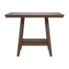 Asstd National Brand Bilbao Square Wood-top Dining Table In Brown