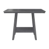 Asstd National Brand Bilbao Square Wood-top Dining Table In Gray