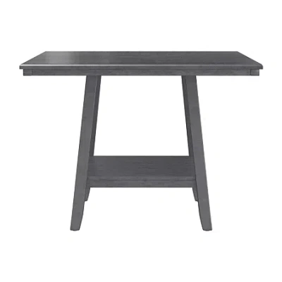 Asstd National Brand Bilbao Square Wood-top Dining Table In Gray