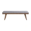 Asstd National Brand Bimini 63" Cushioned Dining Bench In Brown