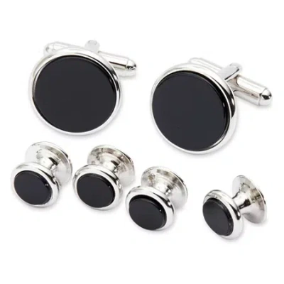 Asstd National Brand Black Onyx Cufflink Set