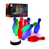 Asstd National Brand Black Series Light-up Hover Bowling Set In White
