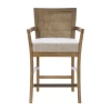 Asstd National Brand Blaine Counter Height Upholstered Bar Stool In White