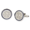 Asstd National Brand Blue Pinstripe Cuff Links In White
