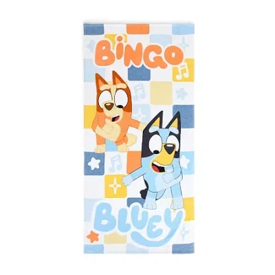 Asstd National Brand Bluey Beach Towel In White