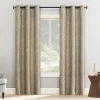 Asstd National Brand Bonnie Grommet Top Light-filtering Set Of 2 Curtain Panel In Brown