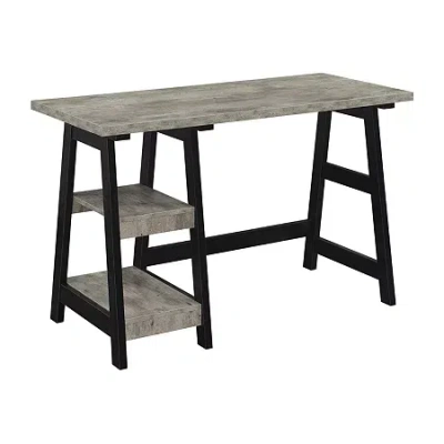 Asstd National Brand Booker Trestle Desk In Sand
