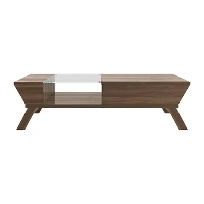 Asstd National Brand Borden Storage Coffee Table In Brown