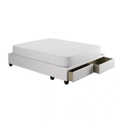 Asstd National Brand Boyd Sleep Pauline Drawer Bed Frame With Storage In White