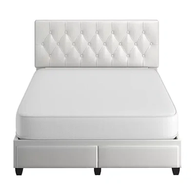 Asstd National Brand Boyd Sleep Vienna Storage Drawer Bed Frame In White