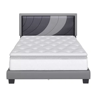 Asstd National Brand Brendal Upholstered Platform Bed In Black