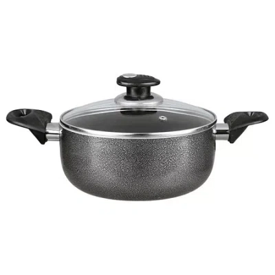 Asstd National Brand Brentwood Aluminum Non-stick 8.5-qt Dutch Oven In Gray
