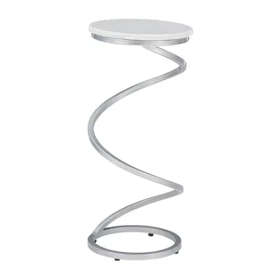Asstd National Brand Brien Spiral End Table In White