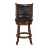 Asstd National Brand Bristol Counter Height Upholstered Swivel Bar Stool In Brown