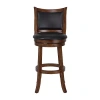 Asstd National Brand Bristol Upholstered Swivel Bar Stool In Brown
