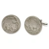 Asstd National Brand Buffalo Nickel Cuff Links In White