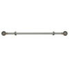 Asstd National Brand Buono Ii Â¾" Adjustable Curtain Rod With Grace Finial In Silver