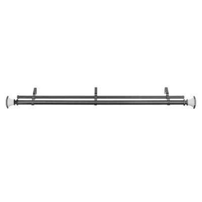Asstd National Brand Buono Ii Monet Double Curtain Rod In Gray
