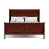 Asstd National Brand Burkhart Wood Sleigh Bed In Brown
